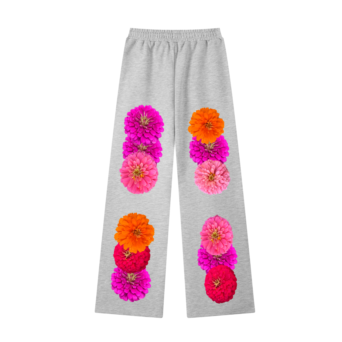 Pants,Floral,Zinnia,Flowers