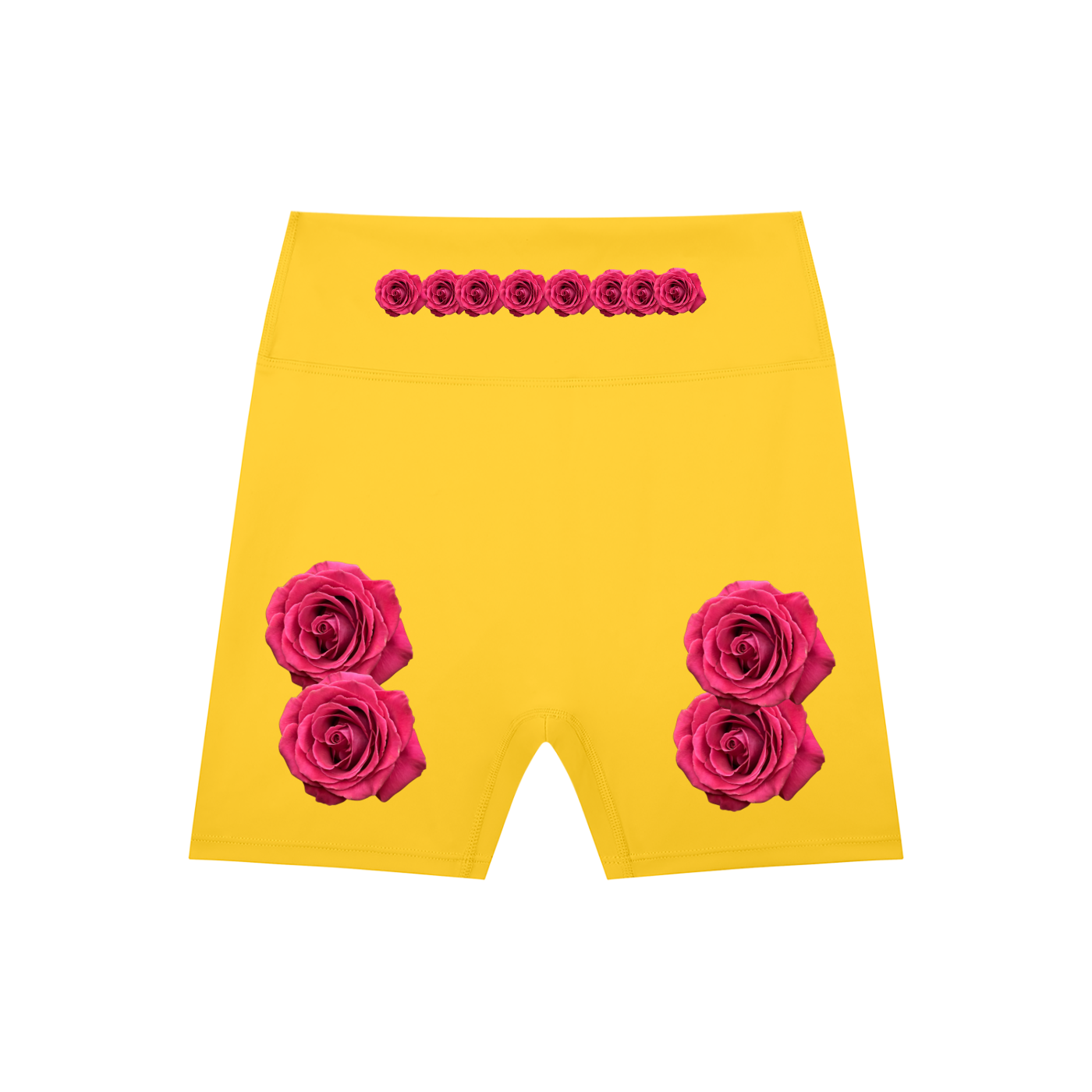 Yellow shorts,Rose
