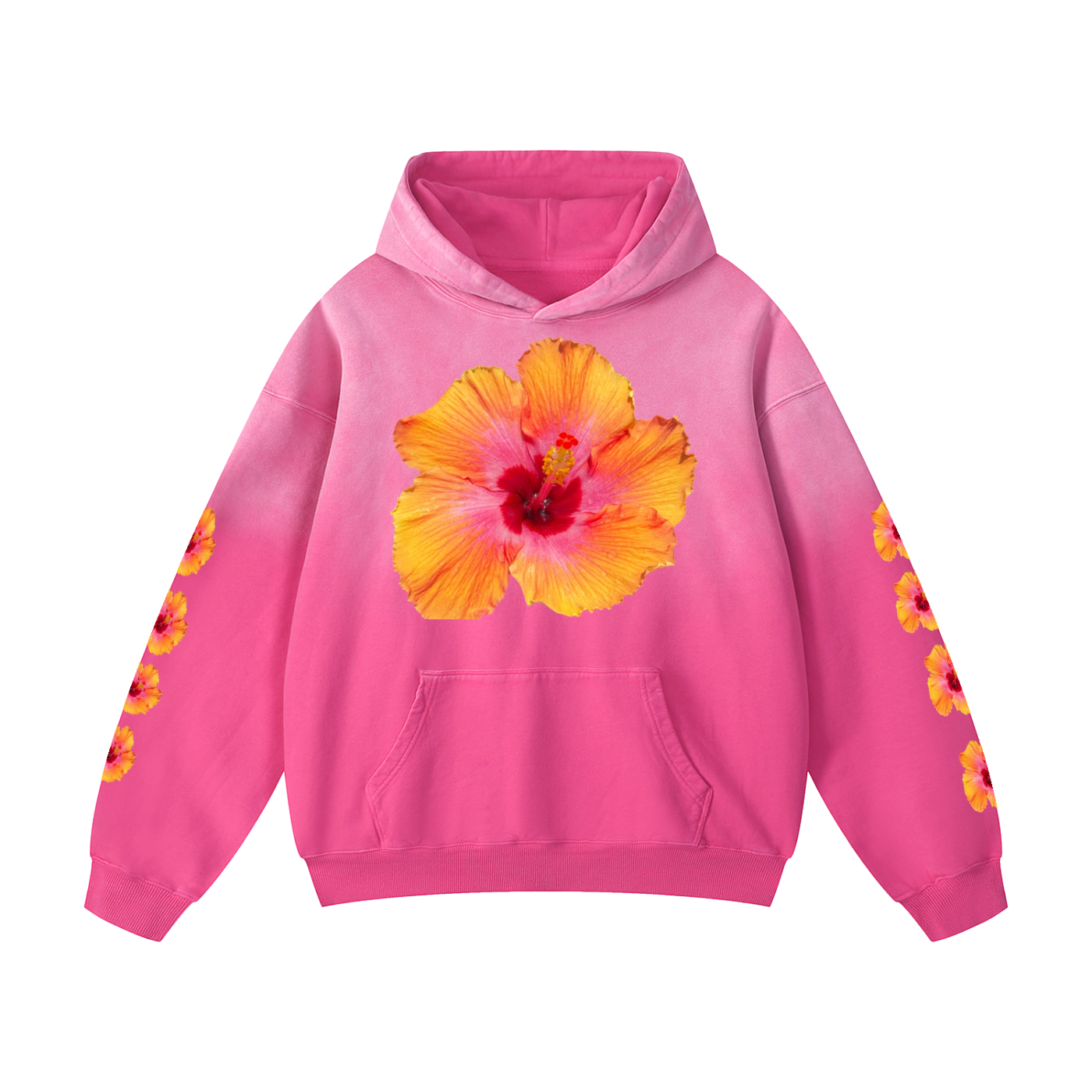 Hibiscus Heavyweight Sunfade Oversized Hoodie