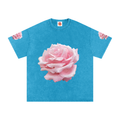 Rose Snow Washed Oversized Cotton T-Shirt