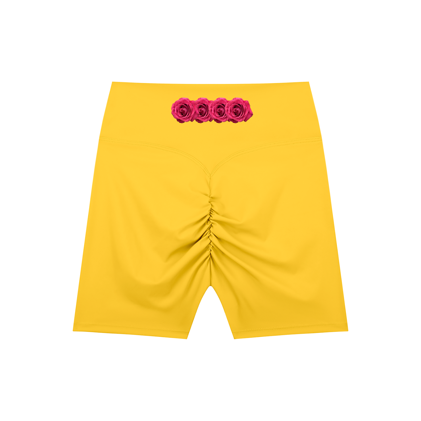 Yellow shorts,Rose