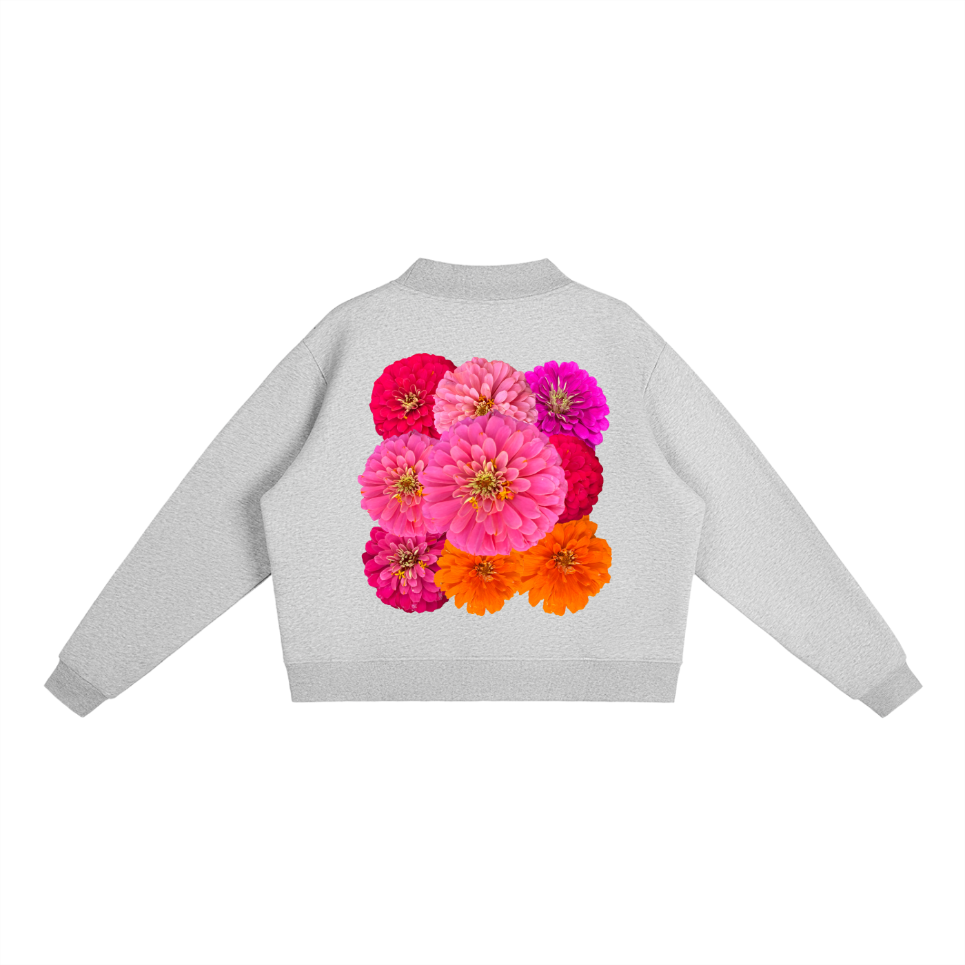 Zinnia Essential Fleece Mock-Neck Crew Sweatshirt