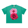 Sun Fade Raw Edge short sleeve sweatshirt