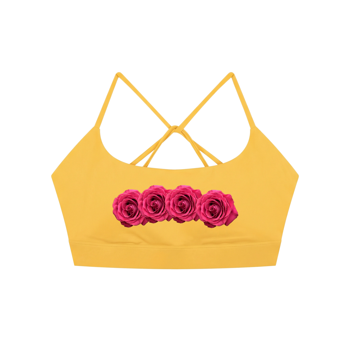 Yellow bra,Rose