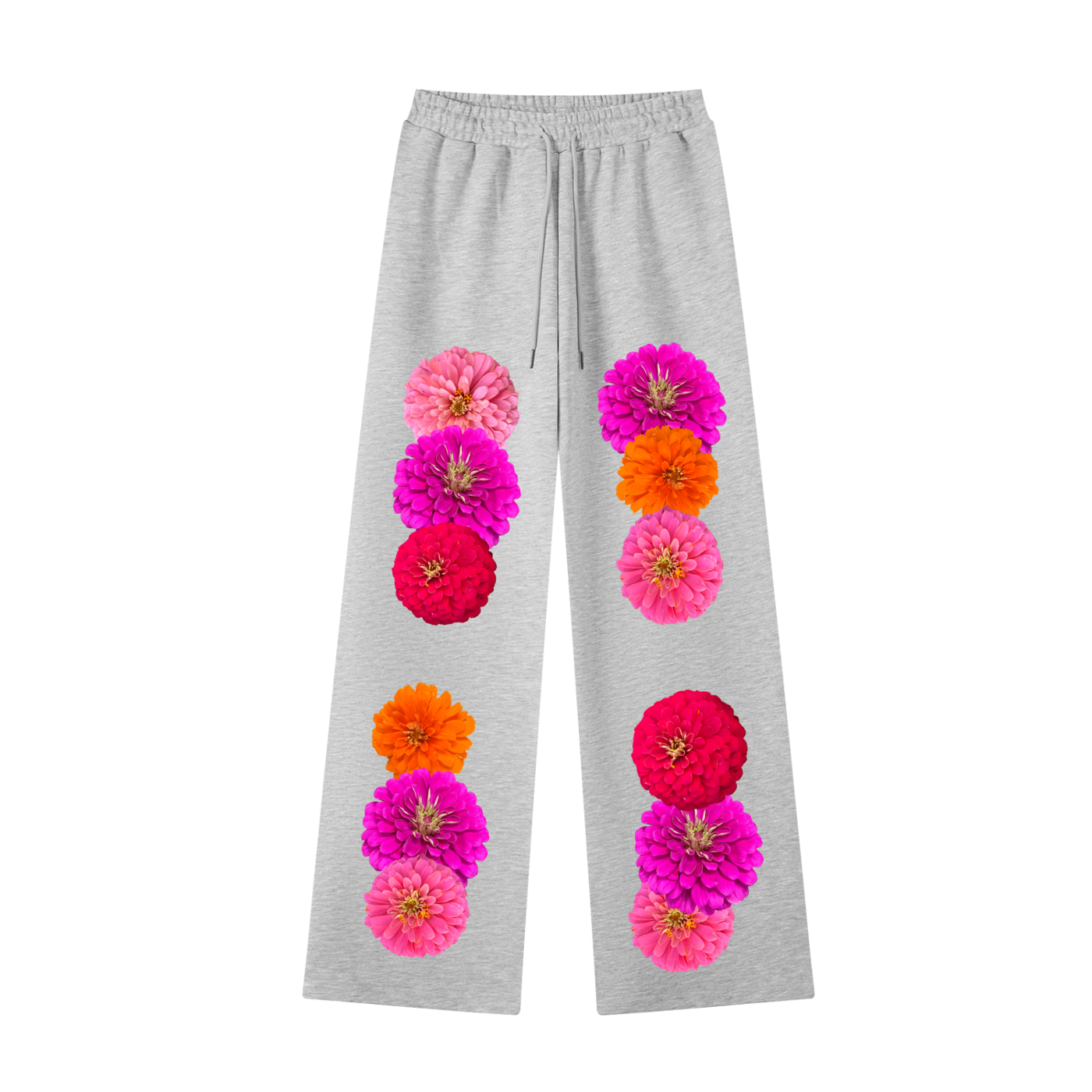 Pants,Floral,Zinnia,Flowers