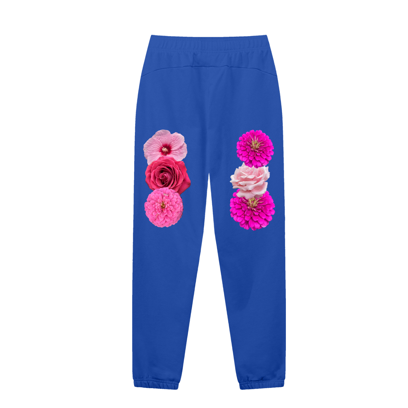 Blue pants,Floral pants